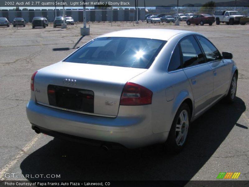 Light Silver Metallic / Ebony Black 2002 Audi A6 2.7T quattro Sedan