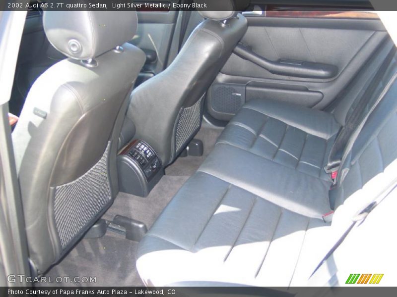 Light Silver Metallic / Ebony Black 2002 Audi A6 2.7T quattro Sedan