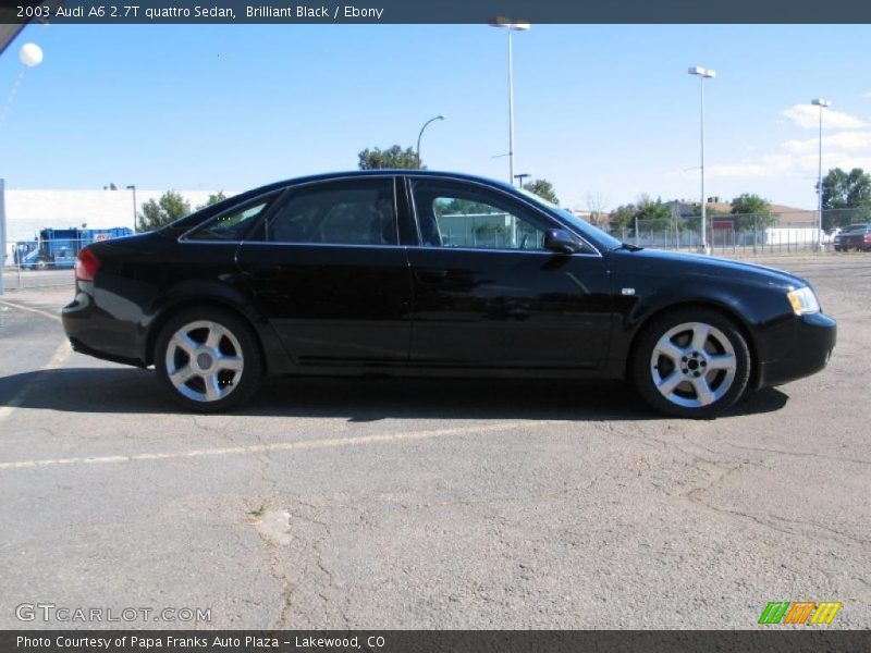 Brilliant Black / Ebony 2003 Audi A6 2.7T quattro Sedan