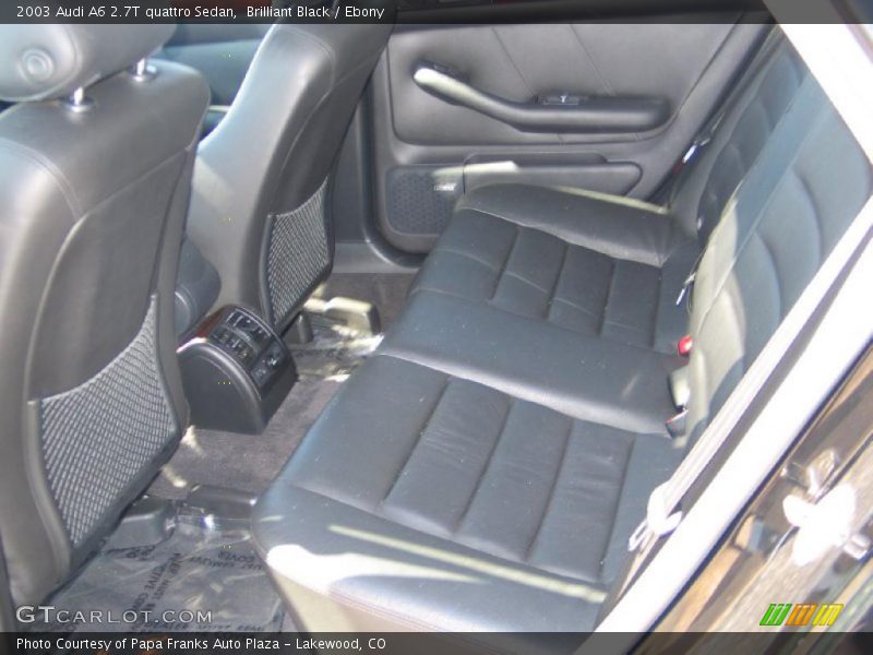 Brilliant Black / Ebony 2003 Audi A6 2.7T quattro Sedan