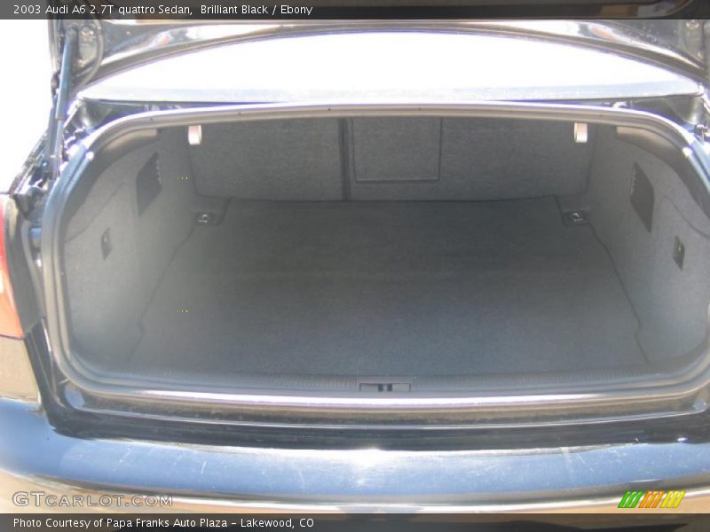 Brilliant Black / Ebony 2003 Audi A6 2.7T quattro Sedan