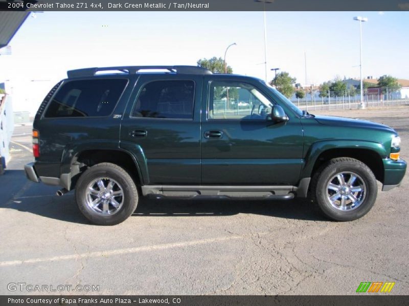 Dark Green Metallic / Tan/Neutral 2004 Chevrolet Tahoe Z71 4x4