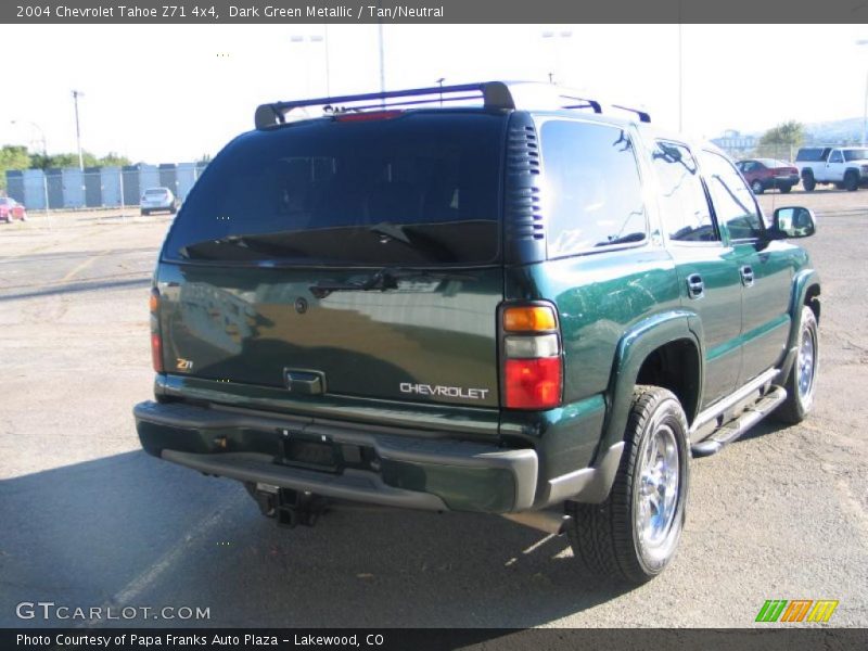 Dark Green Metallic / Tan/Neutral 2004 Chevrolet Tahoe Z71 4x4