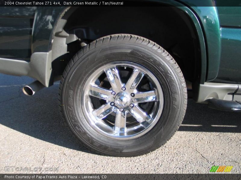 Dark Green Metallic / Tan/Neutral 2004 Chevrolet Tahoe Z71 4x4