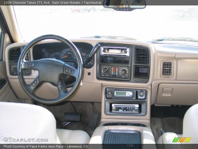 Dark Green Metallic / Tan/Neutral 2004 Chevrolet Tahoe Z71 4x4