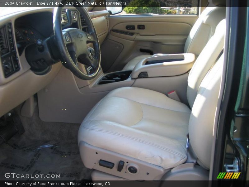Dark Green Metallic / Tan/Neutral 2004 Chevrolet Tahoe Z71 4x4