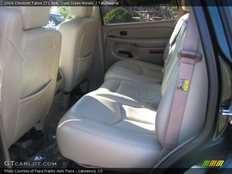 Dark Green Metallic / Tan/Neutral 2004 Chevrolet Tahoe Z71 4x4