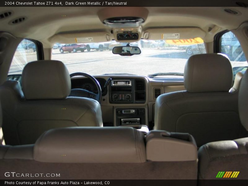 Dark Green Metallic / Tan/Neutral 2004 Chevrolet Tahoe Z71 4x4