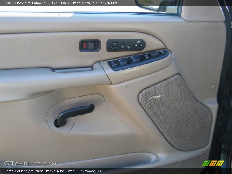 Dark Green Metallic / Tan/Neutral 2004 Chevrolet Tahoe Z71 4x4