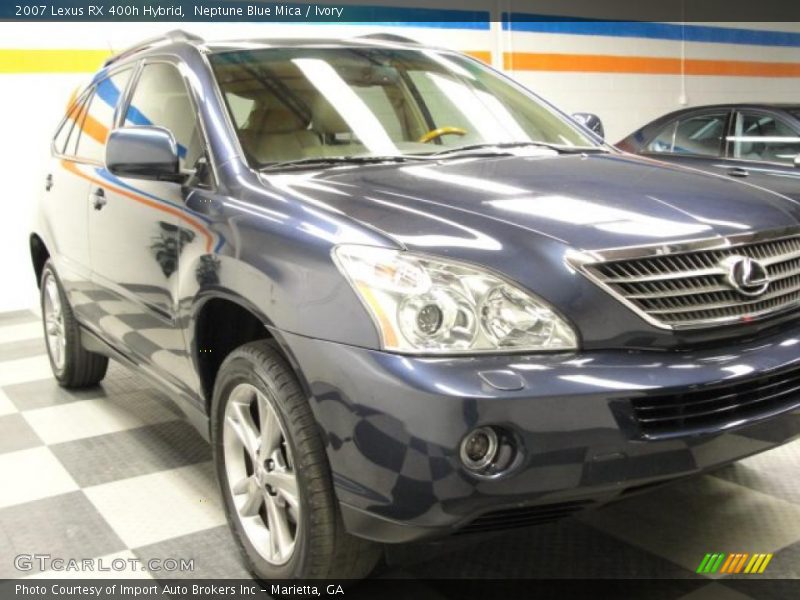 Neptune Blue Mica / Ivory 2007 Lexus RX 400h Hybrid