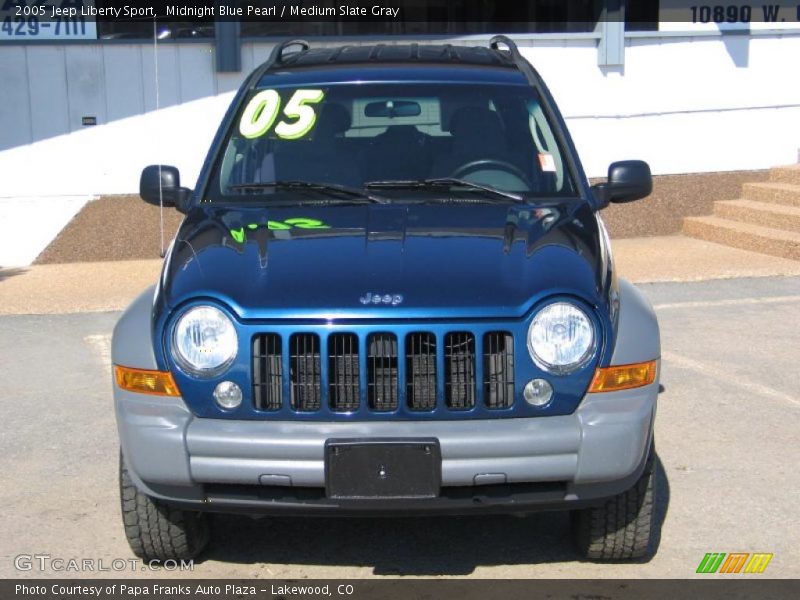 Midnight Blue Pearl / Medium Slate Gray 2005 Jeep Liberty Sport