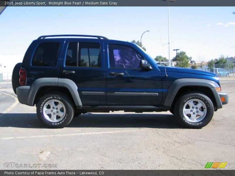 Midnight Blue Pearl / Medium Slate Gray 2005 Jeep Liberty Sport