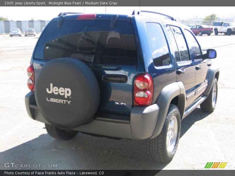 Midnight Blue Pearl / Medium Slate Gray 2005 Jeep Liberty Sport