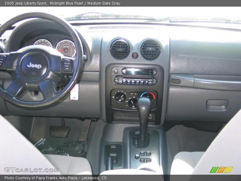 Midnight Blue Pearl / Medium Slate Gray 2005 Jeep Liberty Sport