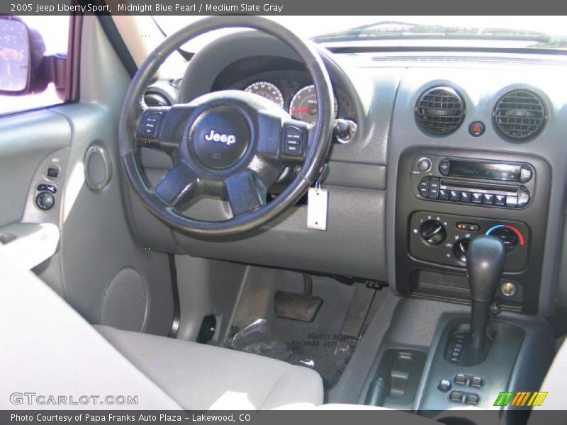 Midnight Blue Pearl / Medium Slate Gray 2005 Jeep Liberty Sport