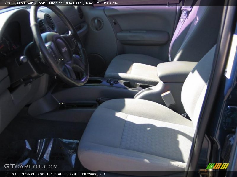 Midnight Blue Pearl / Medium Slate Gray 2005 Jeep Liberty Sport