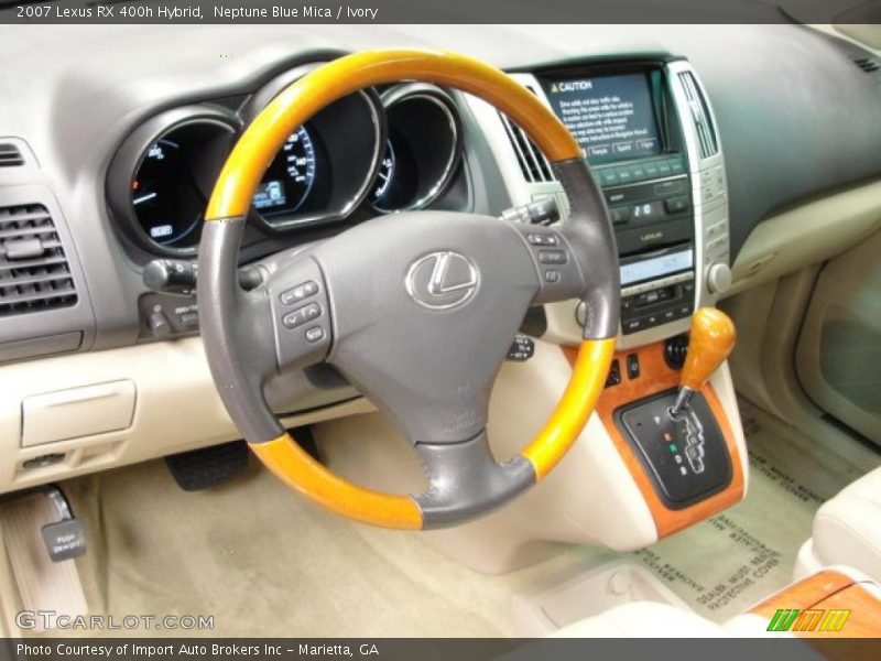 Neptune Blue Mica / Ivory 2007 Lexus RX 400h Hybrid
