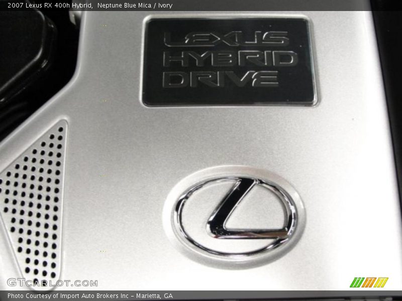 Neptune Blue Mica / Ivory 2007 Lexus RX 400h Hybrid