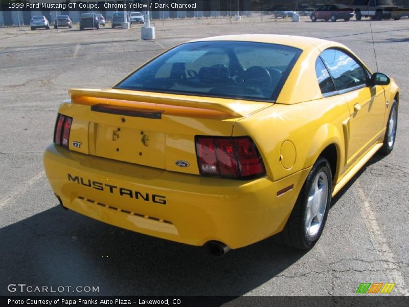 Chrome Yellow / Dark Charcoal 1999 Ford Mustang GT Coupe