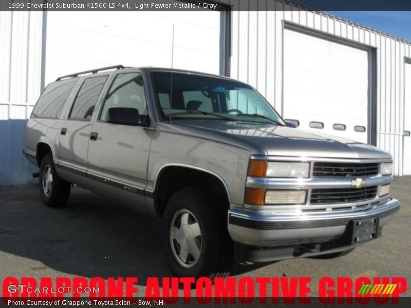 Light Pewter Metallic / Gray 1999 Chevrolet Suburban K1500 LS 4x4