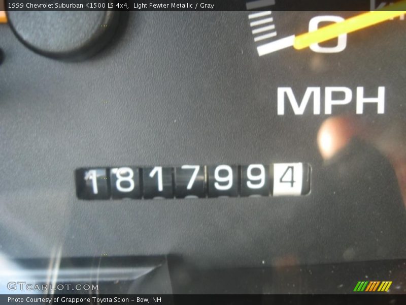 Light Pewter Metallic / Gray 1999 Chevrolet Suburban K1500 LS 4x4