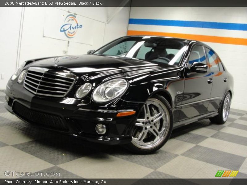 Black / Black 2008 Mercedes-Benz E 63 AMG Sedan