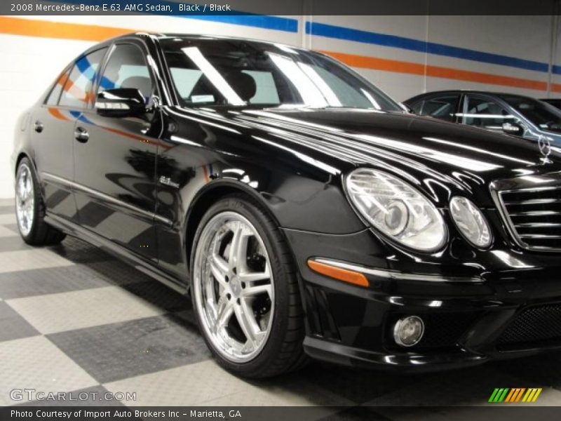 Black / Black 2008 Mercedes-Benz E 63 AMG Sedan