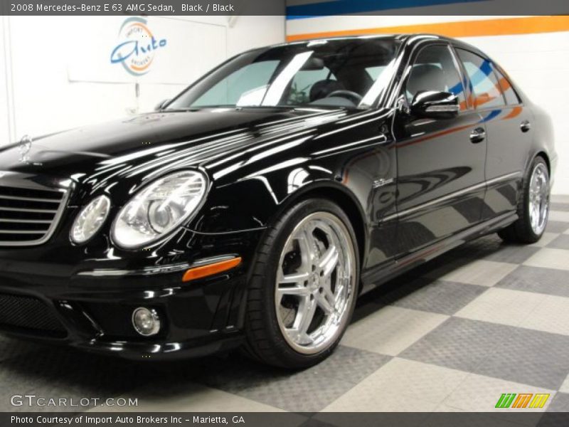 Black / Black 2008 Mercedes-Benz E 63 AMG Sedan