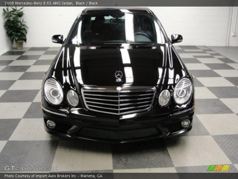 Black / Black 2008 Mercedes-Benz E 63 AMG Sedan