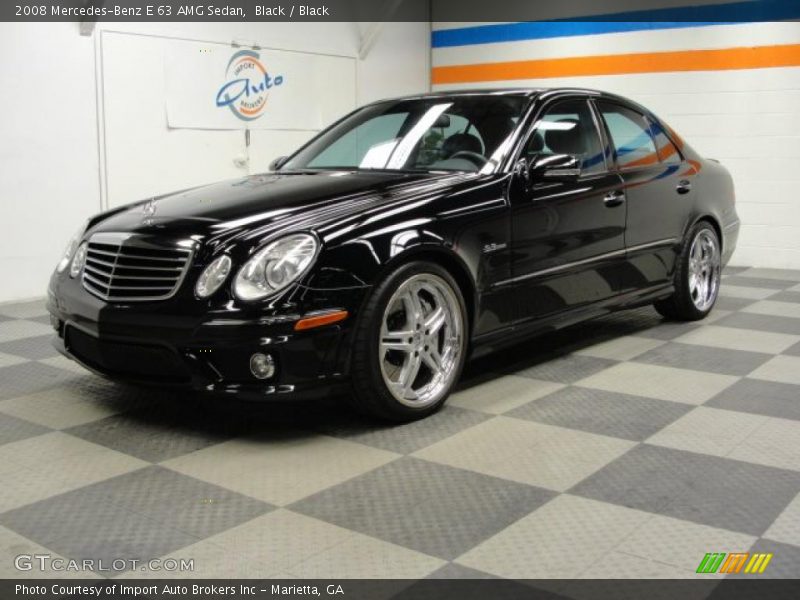 Black / Black 2008 Mercedes-Benz E 63 AMG Sedan