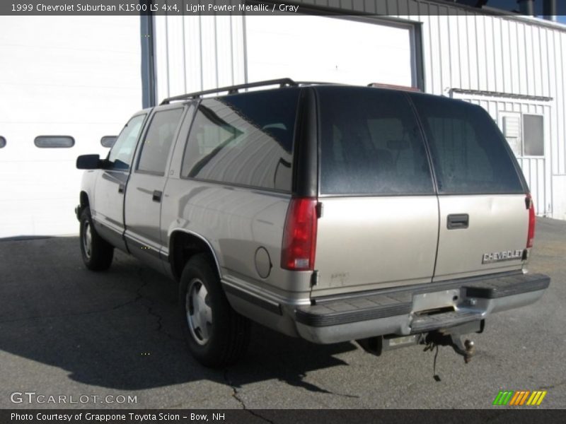 Light Pewter Metallic / Gray 1999 Chevrolet Suburban K1500 LS 4x4