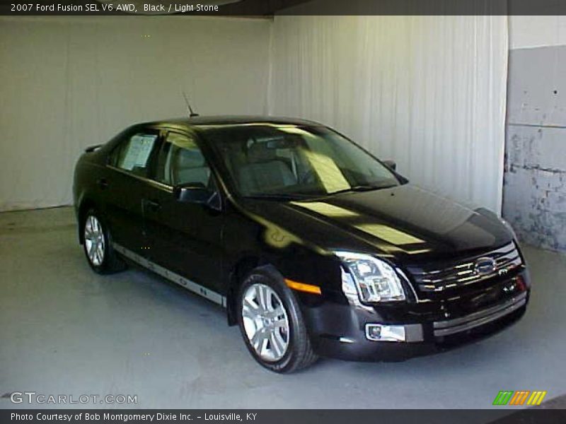 Black / Light Stone 2007 Ford Fusion SEL V6 AWD