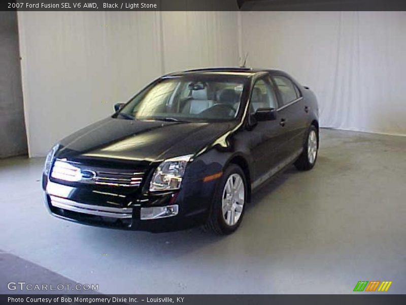 Black / Light Stone 2007 Ford Fusion SEL V6 AWD