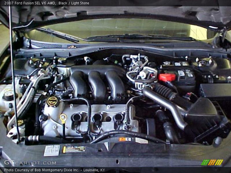 Black / Light Stone 2007 Ford Fusion SEL V6 AWD