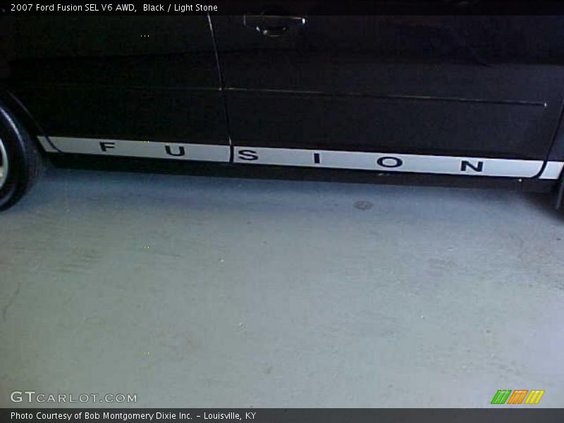 Black / Light Stone 2007 Ford Fusion SEL V6 AWD