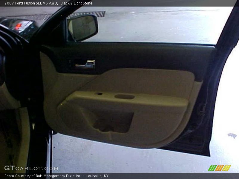 Black / Light Stone 2007 Ford Fusion SEL V6 AWD
