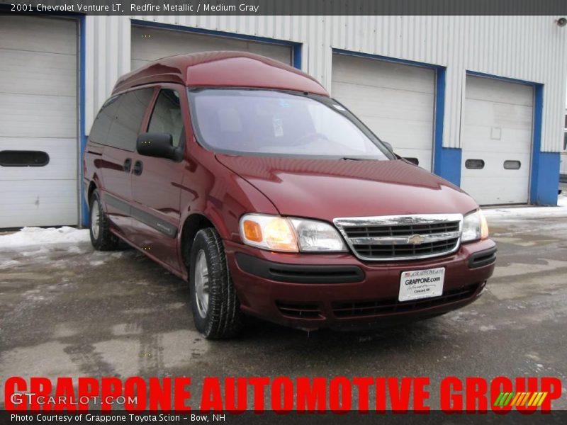 Redfire Metallic / Medium Gray 2001 Chevrolet Venture LT