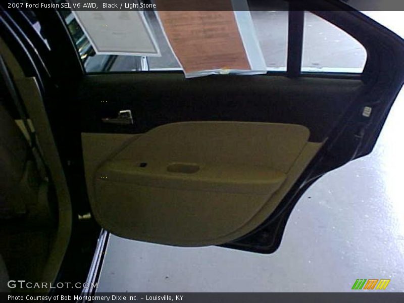 Black / Light Stone 2007 Ford Fusion SEL V6 AWD