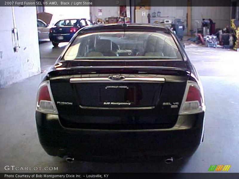 Black / Light Stone 2007 Ford Fusion SEL V6 AWD