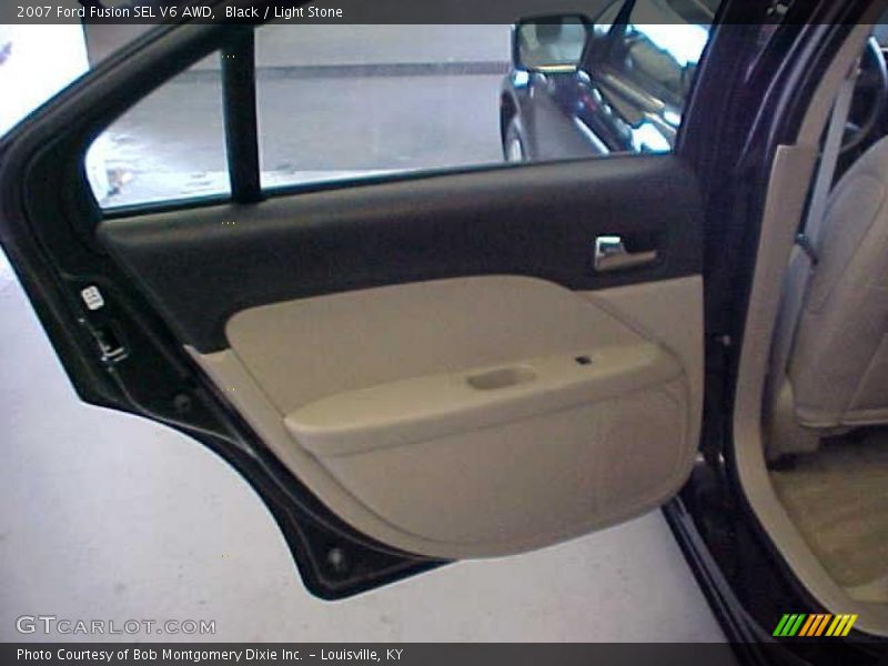 Black / Light Stone 2007 Ford Fusion SEL V6 AWD