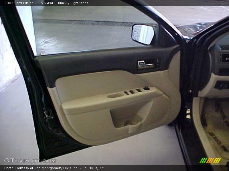 Black / Light Stone 2007 Ford Fusion SEL V6 AWD