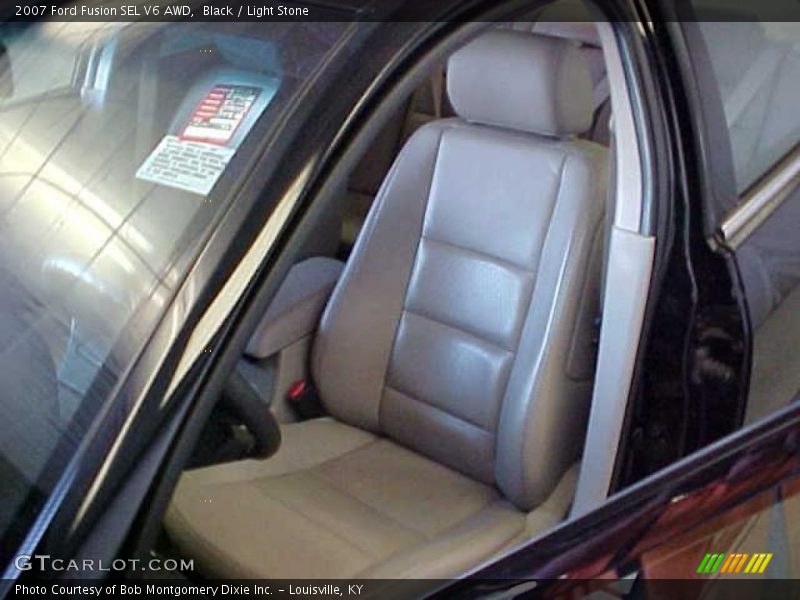 Black / Light Stone 2007 Ford Fusion SEL V6 AWD