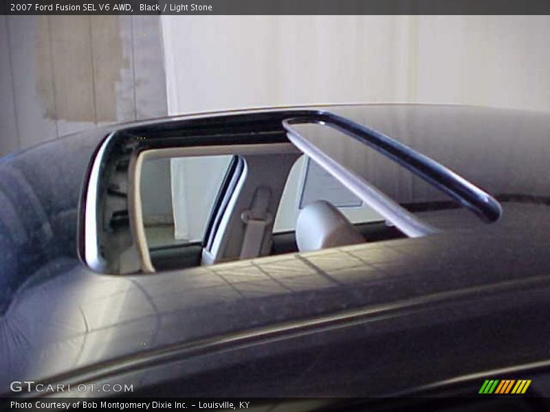 Black / Light Stone 2007 Ford Fusion SEL V6 AWD