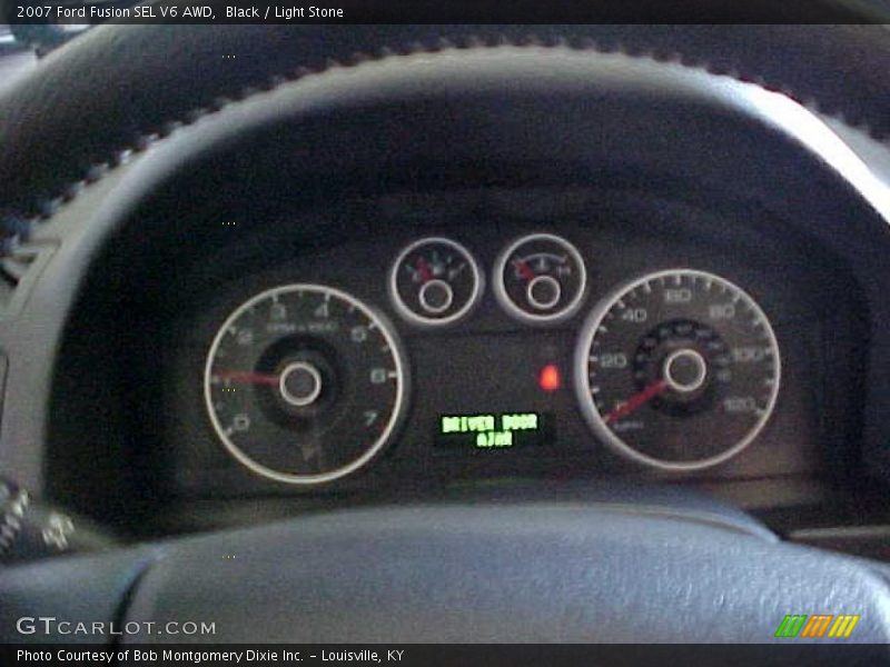 Black / Light Stone 2007 Ford Fusion SEL V6 AWD