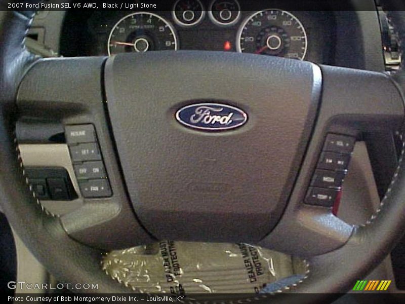 Black / Light Stone 2007 Ford Fusion SEL V6 AWD