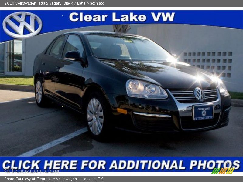 Black / Latte Macchiato 2010 Volkswagen Jetta S Sedan