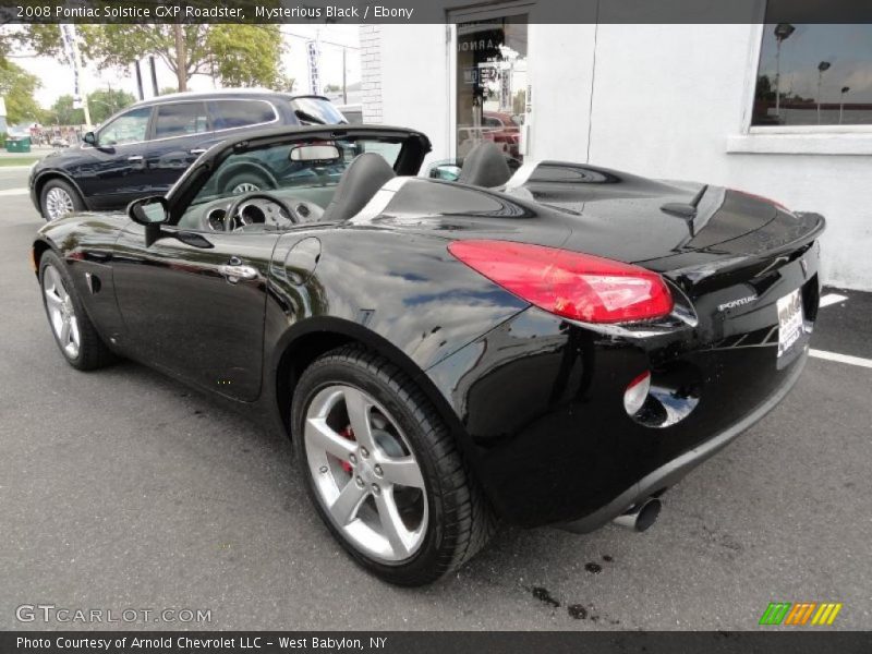 Mysterious Black / Ebony 2008 Pontiac Solstice GXP Roadster