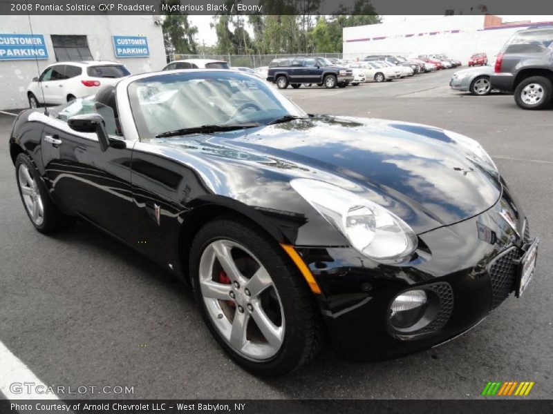 Mysterious Black / Ebony 2008 Pontiac Solstice GXP Roadster