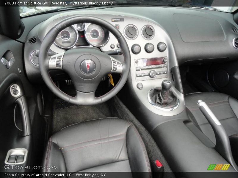 Mysterious Black / Ebony 2008 Pontiac Solstice GXP Roadster