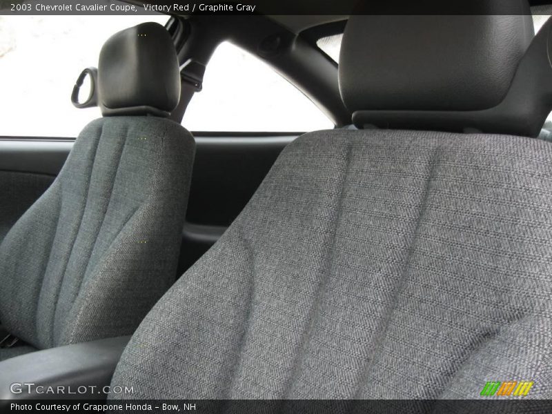 Victory Red / Graphite Gray 2003 Chevrolet Cavalier Coupe
